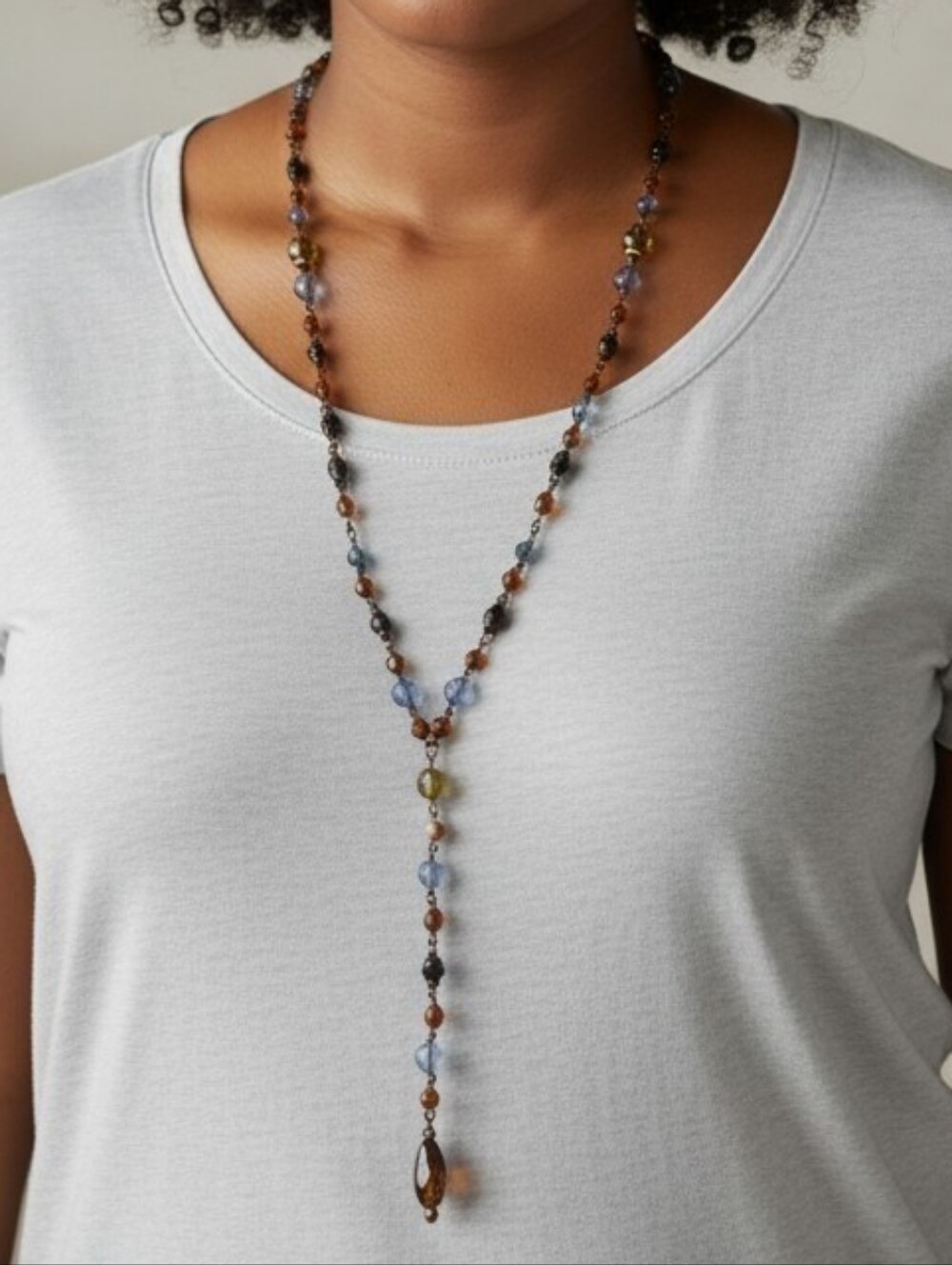 Vintage Liz Claiborne Signed LCi, Lariat Necklace